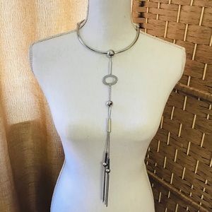 🌸SPRING SALE🌼CHICOS Long silver choker necklace